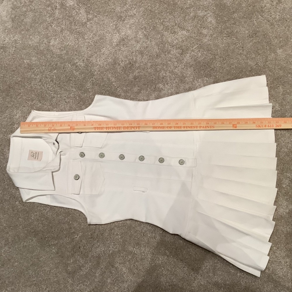 Cinq a Sept White Denim Moxie Dress, Size 4, like new! - Picture 9 of 15